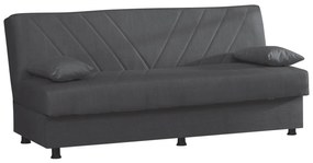 SOFA BED 3-SEATER ANDRE  ANTHRACITE FABRIC 193x82x81Hcm.