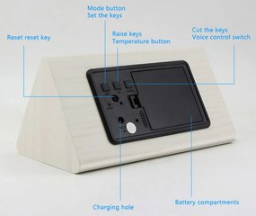 Ψηφιακό ρολόι - Ξυπνητήρι - ET011 - 909443 - Black