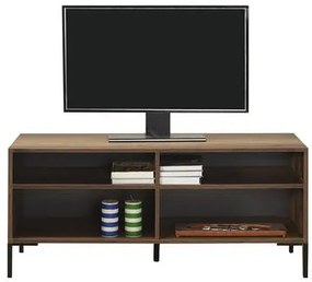 Έπιπλο τηλεόρασης σε χρώμα καρυδί/μαύρο 120x43x53