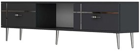 Έπιπλο Τηλεόρασης Line 475OLV3060 150x29,6x40,6cm Anthracite-Silver