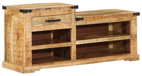 vidaXL Πάγκος για Παπούτσια 110x35x50 cm Μασίφ Ξύλο Μάνγκο