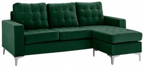 Καναπές Γωνιακός Με Αναστρέψιμη Γωνία Santino HM3152.13 190x75-128x82cm Pine Velvet