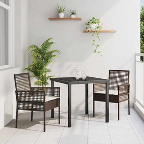 vidaXL Καθίσματα 2 τμχ με Μαξιλάρια Καφέ
