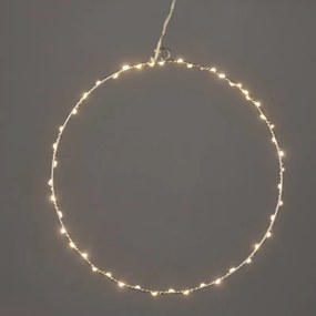 Διακοσμητικό LED Silver round-Warm White-Διάμετρος: 40 εκ.
