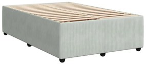 ΚΡΕΒΑΤΙ BOXSPRING ΜΕ ΣΤΡΩΜΑ ΑΝΟΙΧΤΟ ΓΚΡΙ 120X190 ΕΚ. ΒΕΛΟΥΔΙΝΟ 3292286