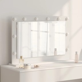 vidaXL Καθρέφτης Vanity με LED Φώτα Λευκό 80x55x18 εκ.