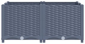 vidaXL Ζαρντινιέρα 80 x 80 x 38 εκ. από Πολυπροπυλένιο