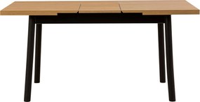 Τραπέζι Επεκτεινόμενο Μαύρο OLIVER 153x75x75
