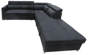 Καναπές-Κρεβάτι SOPRANO Γωνιακός ArteLibre Μαύρος 290x250x85cm