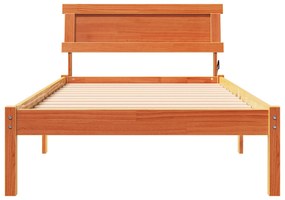 vidaXL Σκελετός Κρεβατιού Καφέ κεριού 75 x 190 cm Ξύλο πεύκου