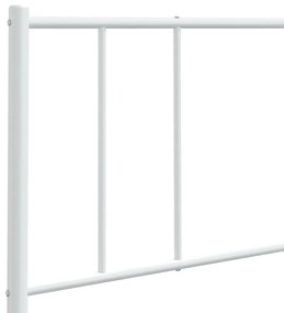 vidaXL Ανταλλακτικό κεφαλάρι Λευκό 120 εκ. Μεταλλικό