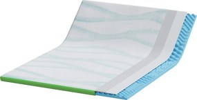 vidaXL Στρώμα επικάλυψης Λευκό και Πράσινο 160 x 200 cm