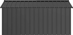 vidaXL Σπιτάκι σκύλου με οροφή 114x202x101 cm Γαλβανισμένος χάλυβας