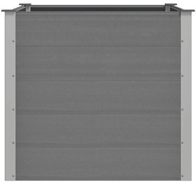 vidaXL Ζαρντινιέρα Υπερυψωμένη Γκρι 100 x 100 x 91 εκ. από WPC