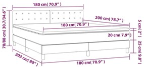 ΚΡΕΒΑΤΙ BOXSPRING ΜΕ ΣΤΡΩΜΑ ΜΠΛΕ 180X200 ΕΚ. ΥΦΑΣΜΑΤΙΝΟ 3140399