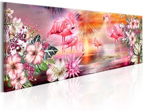 Πίνακας - Flamingoes Land 120x40