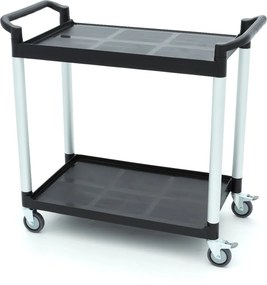 Serving Trolley – 2 Plastic Shelves – 103 x 50,5cm