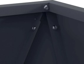 vidaXL Γλάστρα Ανθρακί 30 x 30 x 30 cm Ατσάλι
