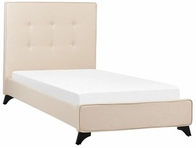 Κρεβάτι Berwyn 205, Μονόκλινο, Ανοιχτό καφέ, 90x200, Ταπισερί, Τάβλες για Κρεβάτι, 102x216x106cm, 29 kg | Epipla1.gr