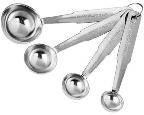 Κουτάλια Μεζούρες (Σετ 4Τμχ) UR30213000 Inox Max Home Ανοξείδωτο Ατσάλι
