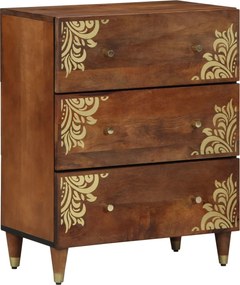 vidaXL Πλαϊνό γραφείο 2 τμχ. 60 x 33 x 75 cm Στερεό ξύλο μάνγκο