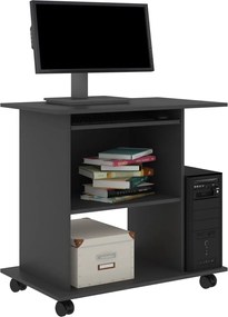 vidaXL Γραφείο Υπολογιστή Γκρι 80 x 50 x 75 εκ. από Μοριοσανίδα