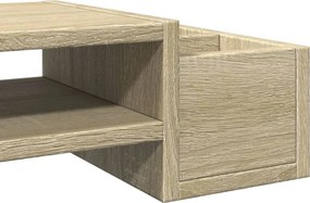 vidaXL Βάση Οθόνης με Αποθ. Sonoma Δρυς 70x27x15 εκ Επεξεργασμένο Ξύλο