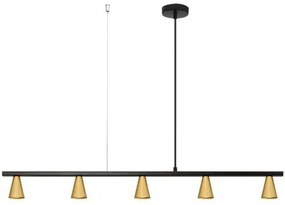 Κρεμαστό Φωτιστικό Οροφής Ράγα 100-01202-12BR Luma-100-01202-12BR-BLACK-Μαύρο 100-01202-12BR-BLACK