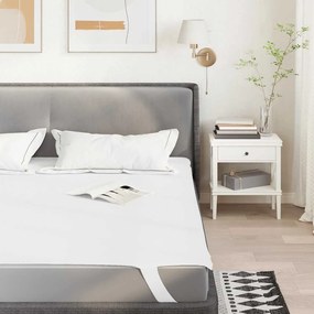 vidaXL Προστατευτικό στρώματος Λευκό 80x200 εκ. Αδιάβροχο