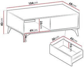 Τραπεζάκι σαλονιού Jasmine