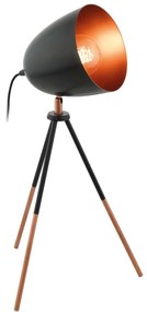 Φωτιστικό Επιτραπέζιο Chester 49385 Black Eglo Metal