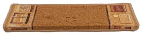 vidaXL Πατάκια Σκάλας Αυτοκόλλητα 15 τεμ. Μπεζ 65x21x4 εκ.