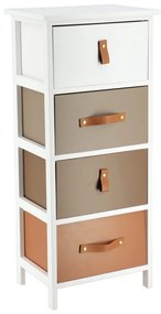 Έπιπλο 27,50x37,50x86 cm MDF με 4 Συρτάρια με Λαβή Eurocasa 9980