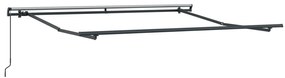 vidaXL Χειροκίνητη Ανασυρόμενη Τέντα Λευκή 350x250 cm