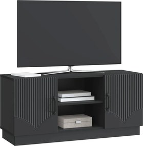 vidaXL Ντουλάπι TV Μαύρο 102 x 34,5 x 47 εκ Επεξεργασμένο Ξύλο