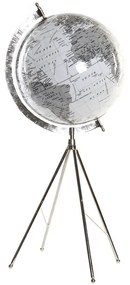 Υδρόγειος Σφαίρα DKD Home Decor Λευκό Μέταλλο Πλαστική ύλη 27 x 25 x 61 cm