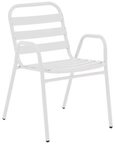 Σετ κήπου - Τραπεζαρία Sussie - Ensure 5 τεμ. μέταλλο - γυαλί λευκό 120x70x70 εκ. 120x70x70 εκ.