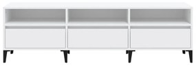 vidaXL Έπιπλο Τηλεόρασης Λευκό 150x30x44,5 εκ. Επεξεργασμένο Ξύλο
