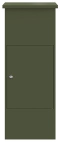 vidaXL Θυρίδα Πακέτων Λαδί 44.5 x 29 x 110.5 εκ Ατσάλι