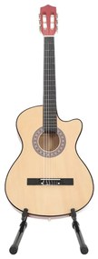 vidaXL Ακουστική Κιθάρα Western Cutaway Σετ 12 Τεμ. 6 Χορδές 38&quot;