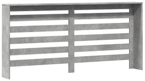 vidaXL Κάλυμμα Καλοριφέρ Γκρι Σκυροδέματος 175x20x82 εκ. Επεξ. Ξύλο