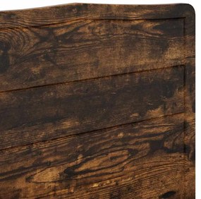 vidaXL Κεφαλάρι Καπνιστό Δρύς 150 cm Επεξεργασμένο ξύλο