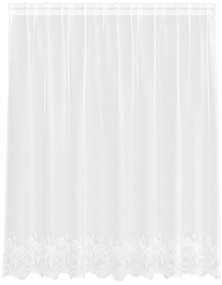 vidaXL Κουρτίνα Δαντέλας με κουρτίνες Floral Λευκό 200 x 180 cm Πολυεστέρας