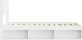 vidaXL Καλάθι με αποθήκη και κεφαλάρι Λευκό 100 x 200 cm