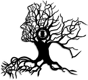 Διακοσμητικό Φωτιστικό Τοίχου Tree Man 526SHD1177 51x9x47cm 1xE27 40W Black Opviq
