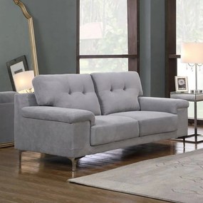 Καναπές Διθέσιος Note Ε965,22 171x89x85cm Light Grey Metal, Fabric