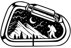 Διακοσμητικό Τοίχου Camp Life 899SKL2599 45x70cm Black Wallity Μέταλλο