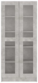 vidaXL Βιτρίνα Γκρι του Σκυροδέματος 82,5x30,5x185,5 εκ. Επεξ. Ξύλο