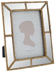 Κορνίζα Με Καθρέπτη Polyresin Χρυσή 10x15εκ. iliadis 89026