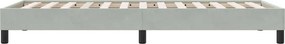 vidaXL Box Spring Κρεβάτι χωρίς στρώμα Ανοιχτό γκρι Βελούδινο